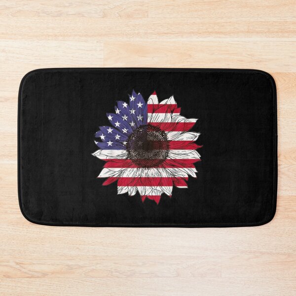 Item preview, American Flag Sunflower Graphic 4th of July Plus Size designed and sold by musgroveart.