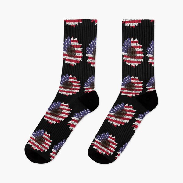 Item preview, American Flag Sunflower Graphic 4th of July Plus Size designed and sold by musgroveart.