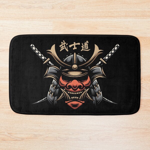 Item preview, Samurai Mask Bushido Way Of The Warrior Japanese Kanji Calligraphy  designed and sold by Parkerzz.
