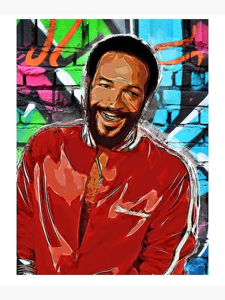 Marvin Gaye Pop Art Poster By Phantoan Redbubble