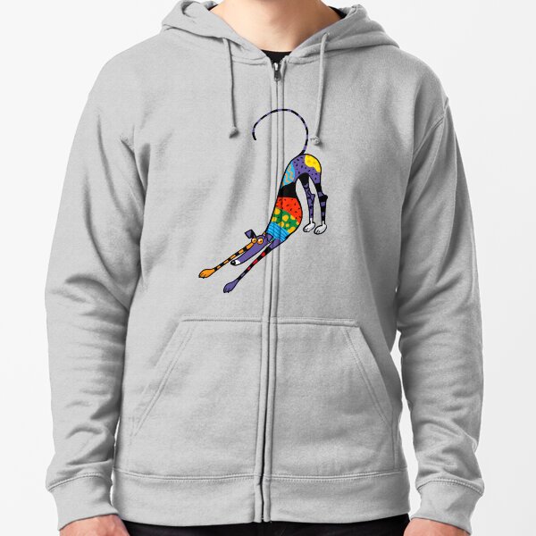Kaleidoscope Bowdown Zipped Hoodie