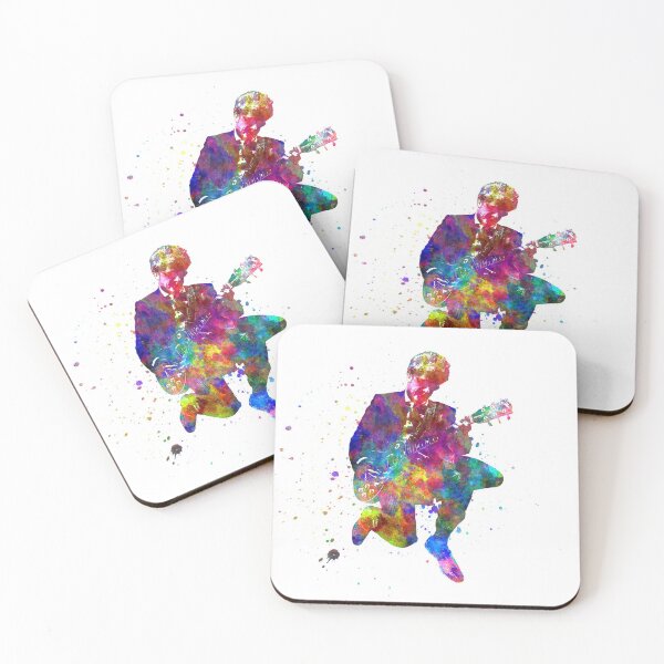 Item preview, Guitarist in concert watercolor designed and sold by paulrommer.