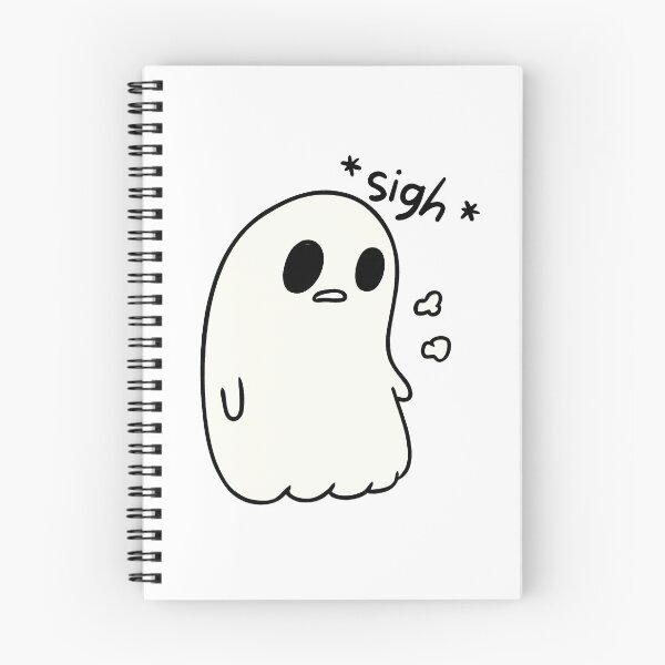 Item preview, Sad sigh ghost (black) designed and sold by FeaturedStore.