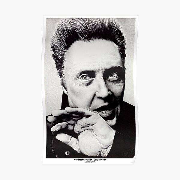 Christopher Walken - Ballpoint Pen Poster