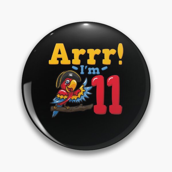Item preview, 11th Birthday Pirate Captain Parrot designed and sold by CreativeGiftShp.