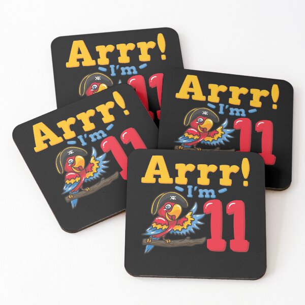 Item preview, 11th Birthday Pirate Captain Parrot designed and sold by CreativeGiftShp.