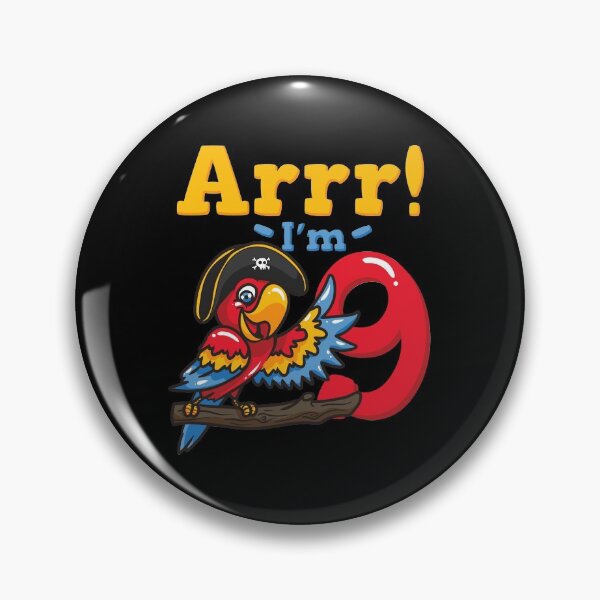 Item preview, 9th Birthday Pirate Captain Parrot designed and sold by CreativeGiftShp.