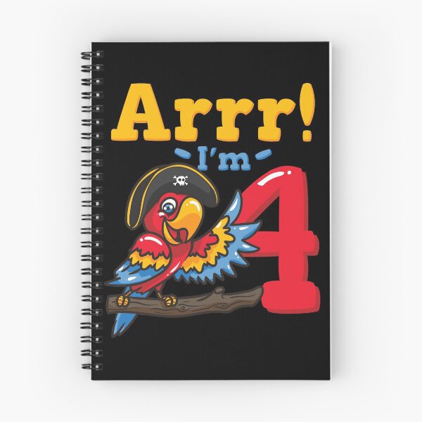 Item preview, 4th Birthday Pirate Captain Parrot designed and sold by CreativeGiftShp.