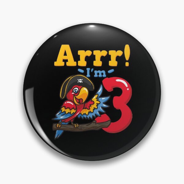 Item preview, 3rd Birthday Pirate Captain Parrot designed and sold by CreativeGiftShp.
