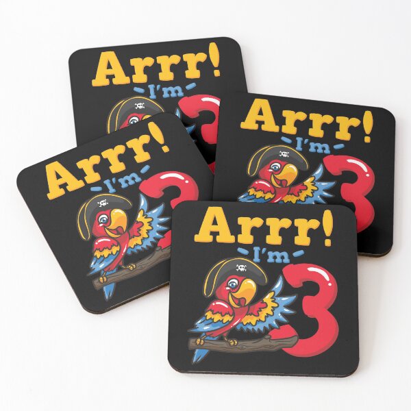Item preview, 3rd Birthday Pirate Captain Parrot designed and sold by CreativeGiftShp.