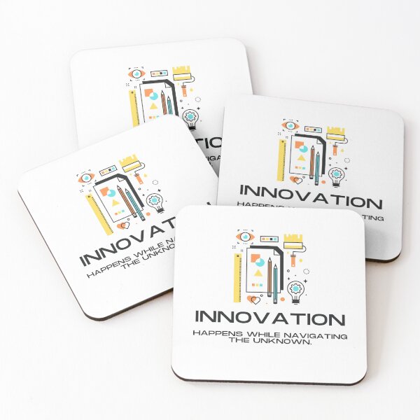 Item preview, innovation happens while navigating the unknown designed and sold by DareRabbit.