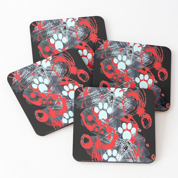 Item preview, Paws, Graphic Psychedelic Paw Abstraction, graphic psychedelic abstract art, trippy graphic psychedelic arte abstracto designed and sold by Adri Barnard.