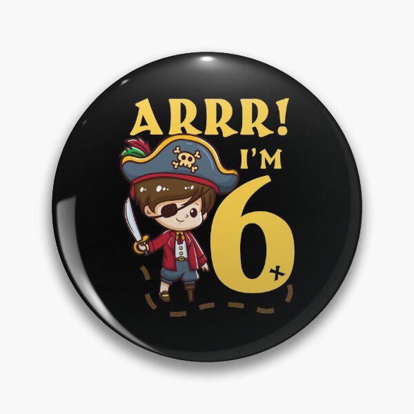 Item preview, 6th Birthday Pirate Captain designed and sold by CreativeGiftShp.