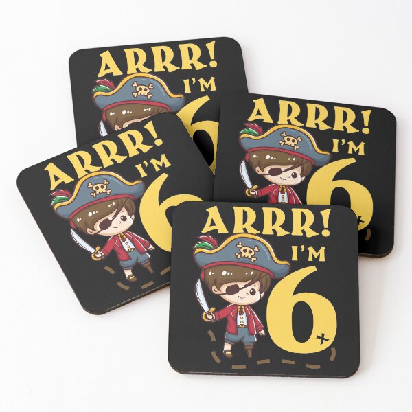 Item preview, 6th Birthday Pirate Captain designed and sold by CreativeGiftShp.