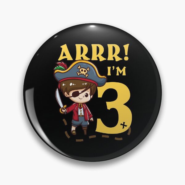 Item preview, 3rd Birthday Pirate Captain designed and sold by CreativeGiftShp.