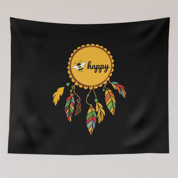 Item preview, Dream Catcher - Bee Happy Collection T-Shirt Cool Design Tee designed and sold by LJ4EVER.