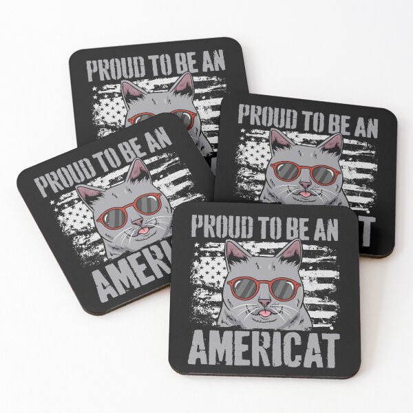 Item preview, America Cat American Flag designed and sold by CreativeGiftShp.