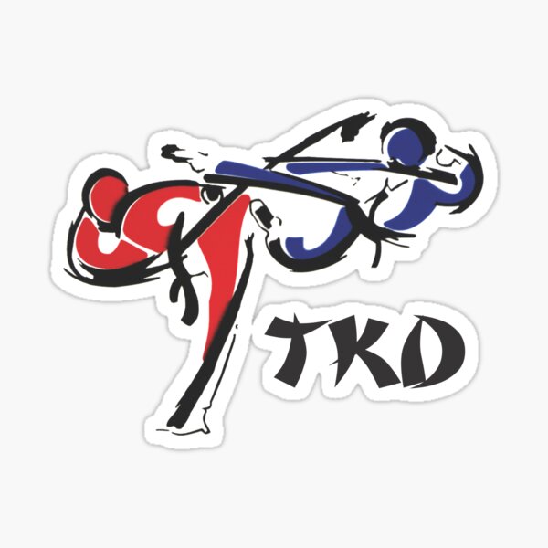 Taekwondo TKD Artes Marciales Pegatina