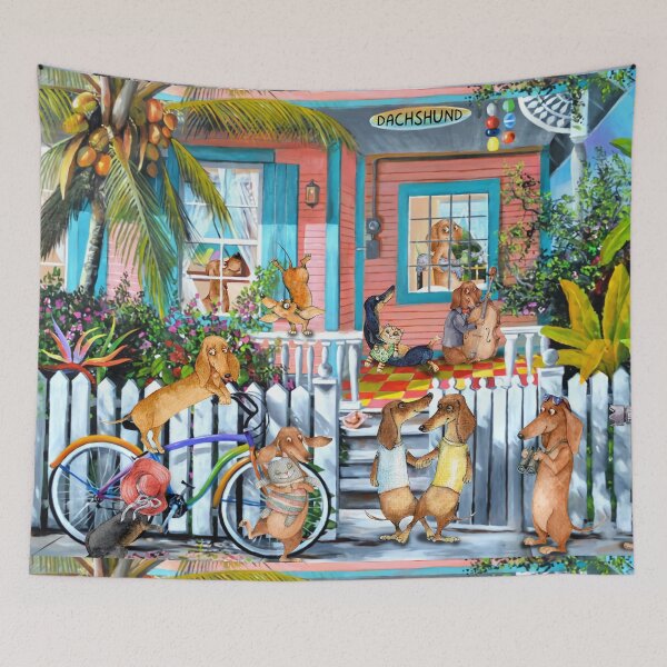 Item preview, Dachshund Friendship Art designed and sold by Clitus.
