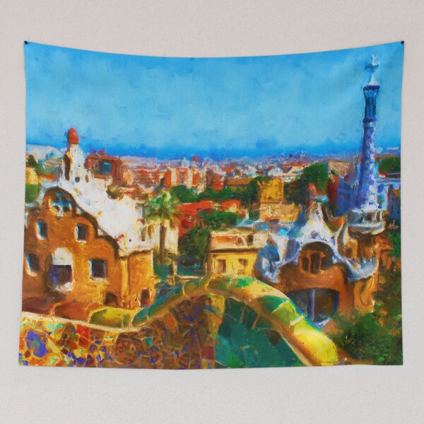 Item preview, Barcelona, Parc Guell designed and sold by AM FineArtPrints.