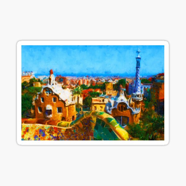 Item preview, Barcelona, Parc Guell designed and sold by AM FineArtPrints.