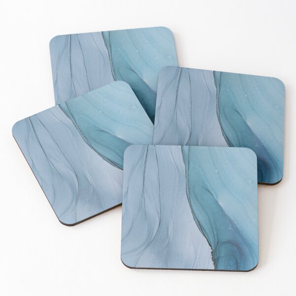 Calm - Mixed Media Art Coasters (Set of 4)