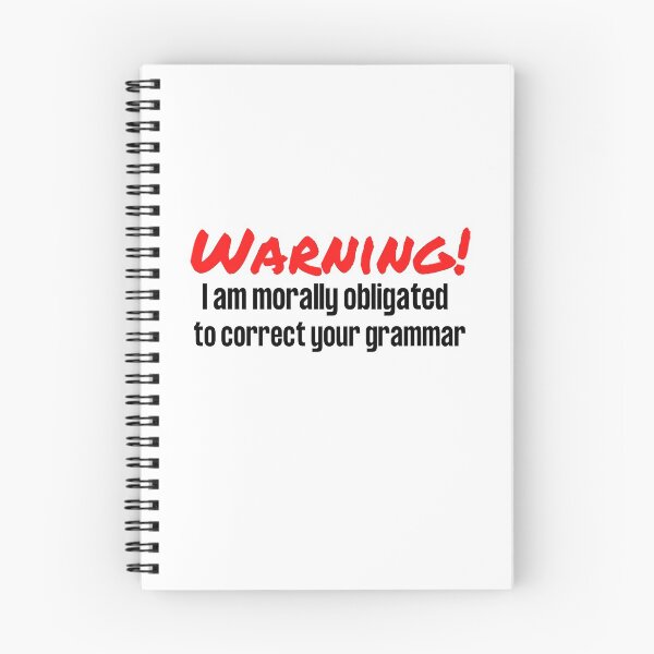 Item preview, Warning! I am morally obligated to correct your grammar designed and sold by DCStriker2021.