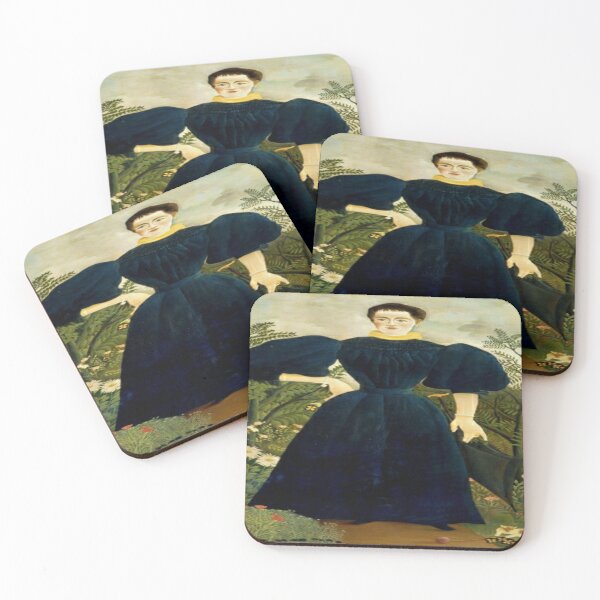 Item preview, Henri Rousseau - Portrait of a woman and her cat designed and sold by Vivanne-art.