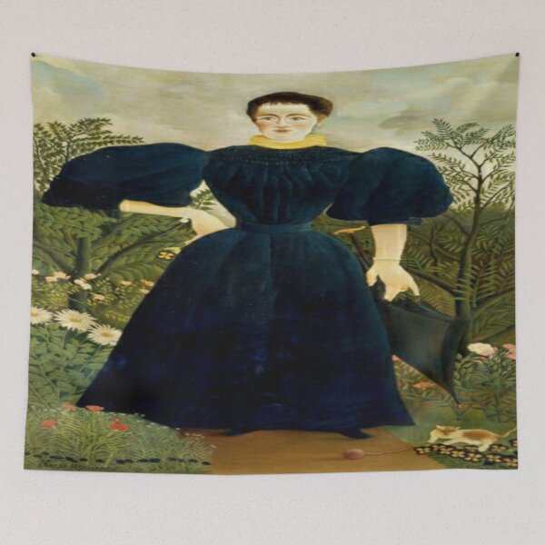 Item preview, Henri Rousseau - Portrait of a woman and her cat designed and sold by Vivanne-art.