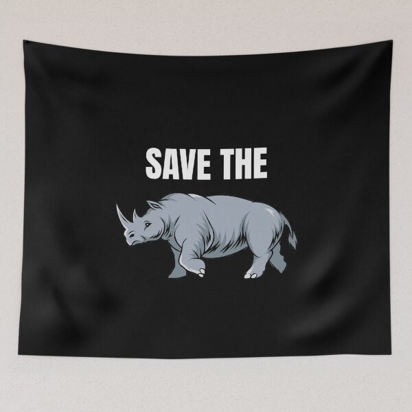 Item preview, Save Rhinos (Rhino) designed and sold by Superhero Gear.