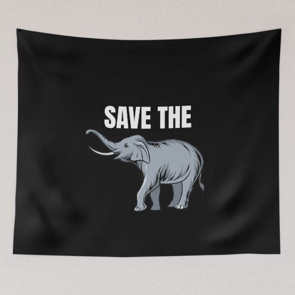Item preview, Save Elephants (Elephant) designed and sold by Superhero Gear.