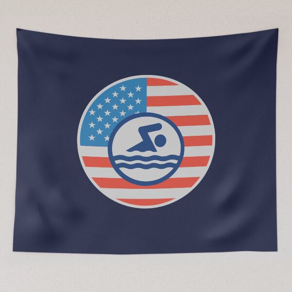 Item preview, American flag swimming designed and sold by dacdibac.