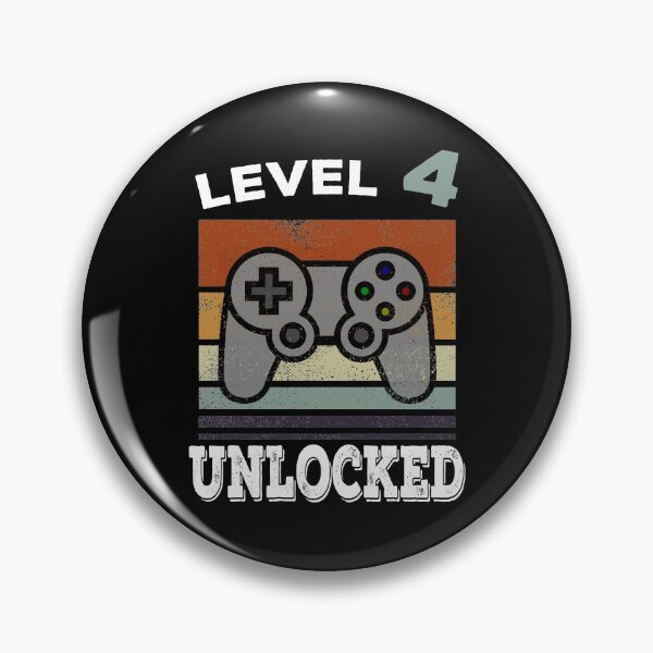 Item preview, Funny 4th Birthday Gaming Vintage Gift designed and sold by BetterLeo.