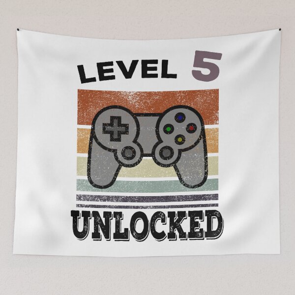 Item preview, Funny 5th Birthday Gaming Vintage Gift designed and sold by BetterLeo.