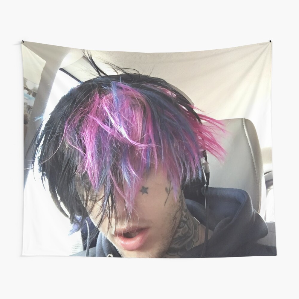 Lil Peep pink purple hair Lil Peep pink purple hair