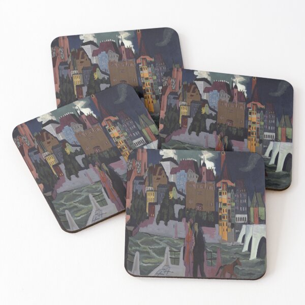 Item preview, View of Basel and the Rhine-Ernst Ludwig Kirchner designed and sold by LexBauer.
