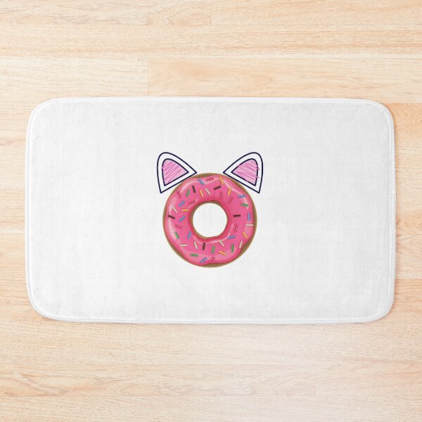 Item preview, Pink Donut with Ears designed and sold by SuperKawaiiMoon.