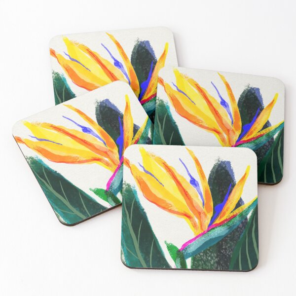Item preview, Strelizia flower closeup designed and sold by orangerinka.