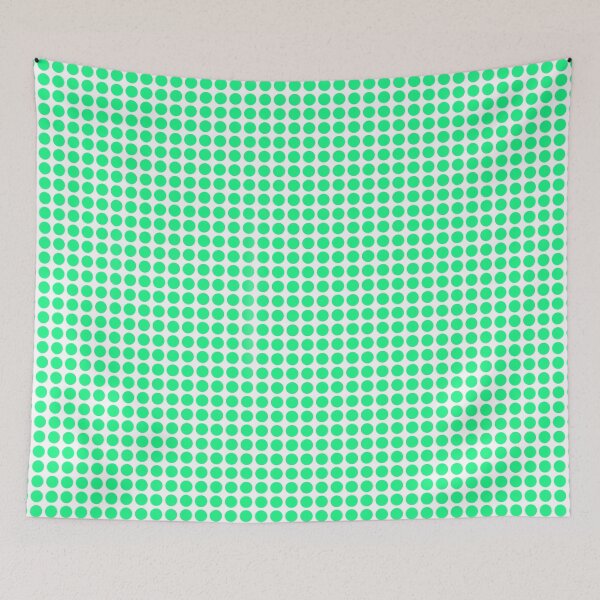 Item preview, Symmetric green dots pattern  designed and sold by BalajiArts.