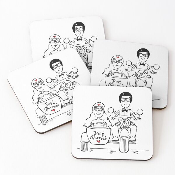 Item preview, Motorbike and Sidecar Wedding 1 designed and sold by Helen McCartney Designs.