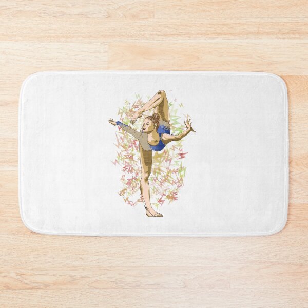 Item preview, Rhythmic gymnast with geometric background designed and sold by Noemi Falcó Ilustraciones.