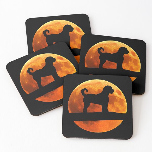 Item preview, Labradoodle Dog Silhouette Moon Labradoodle lover designed and sold by alaechamlal.