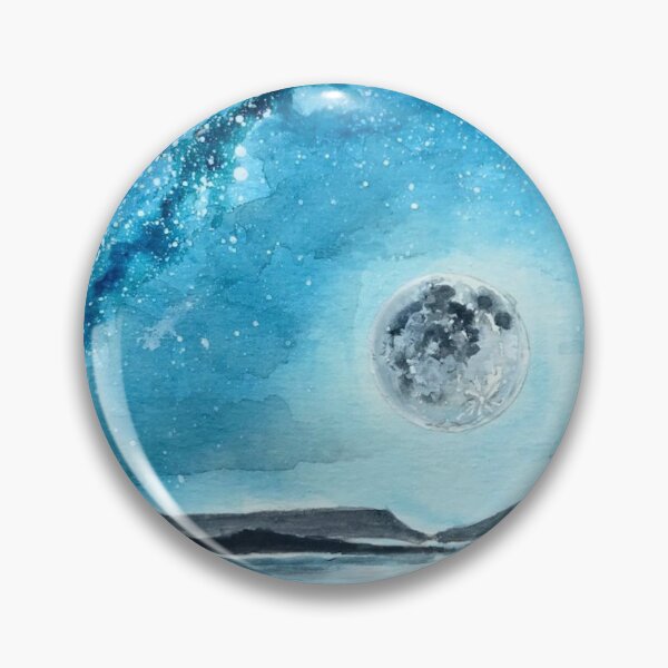 Item preview, Moon Over Morar. Print from watercolour by Ash Winter designed and sold by AshWork-art.