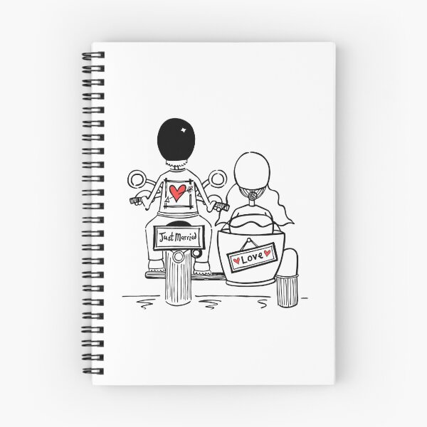 Artikelvorschau, Motorrad- und Beiwagenhochzeit 2 entworfen und verkauft von Helen McCartney Designs.