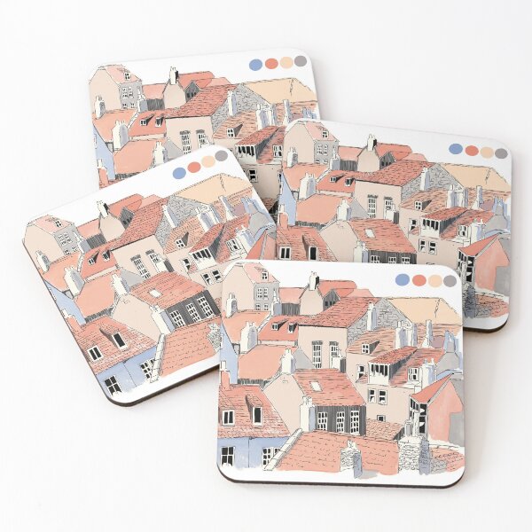 Item preview, Little Watercolor Town designed and sold by allincolors.