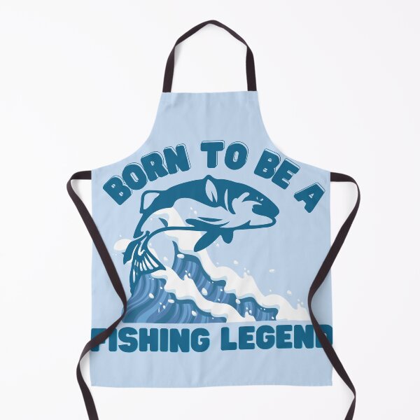 Item preview, Born To Be A Fishing Legend, Blue Waves Graphic designed and sold by Amovar.