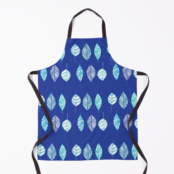 Item preview, Blue & Turquoise Scandinavian Hand-drawn Leaf pattern designed and sold by Didi Kasa.
