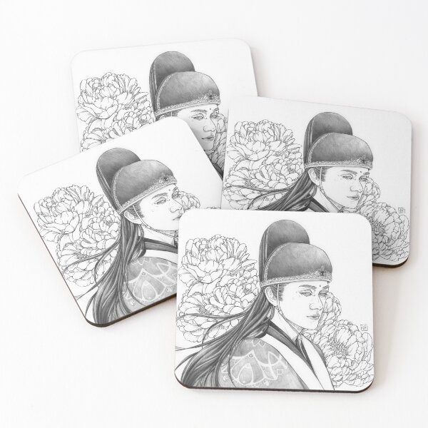 Item preview, Jin Guangyao with flowers in black-and-white designed and sold by k-dreamcatcher.
