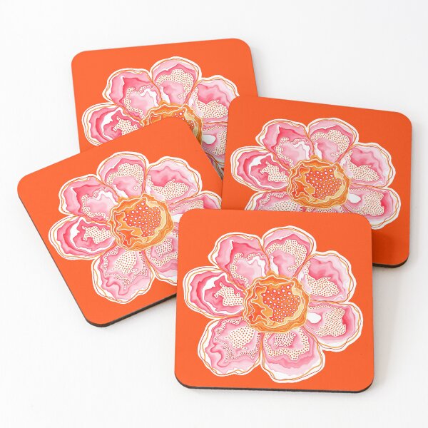 Item preview, “Precious" | Beautiful Flower For You - Orange Background designed and sold by LiseHoltArt.