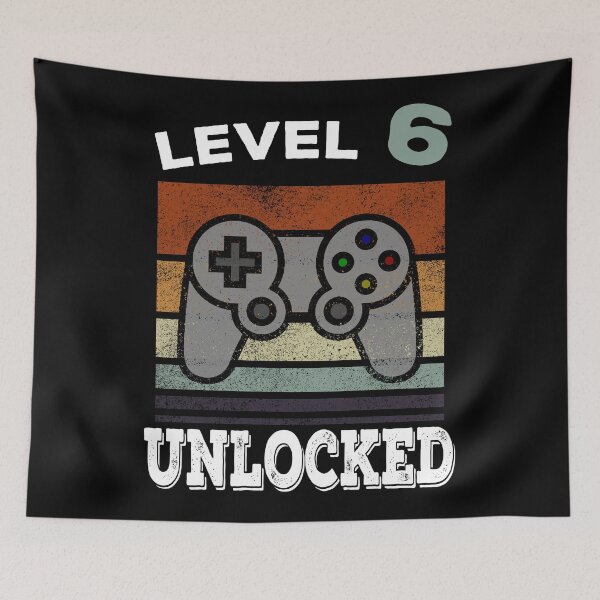 Item preview, Funny 6th Birthday Gaming Vintage Gift designed and sold by BetterLeo.